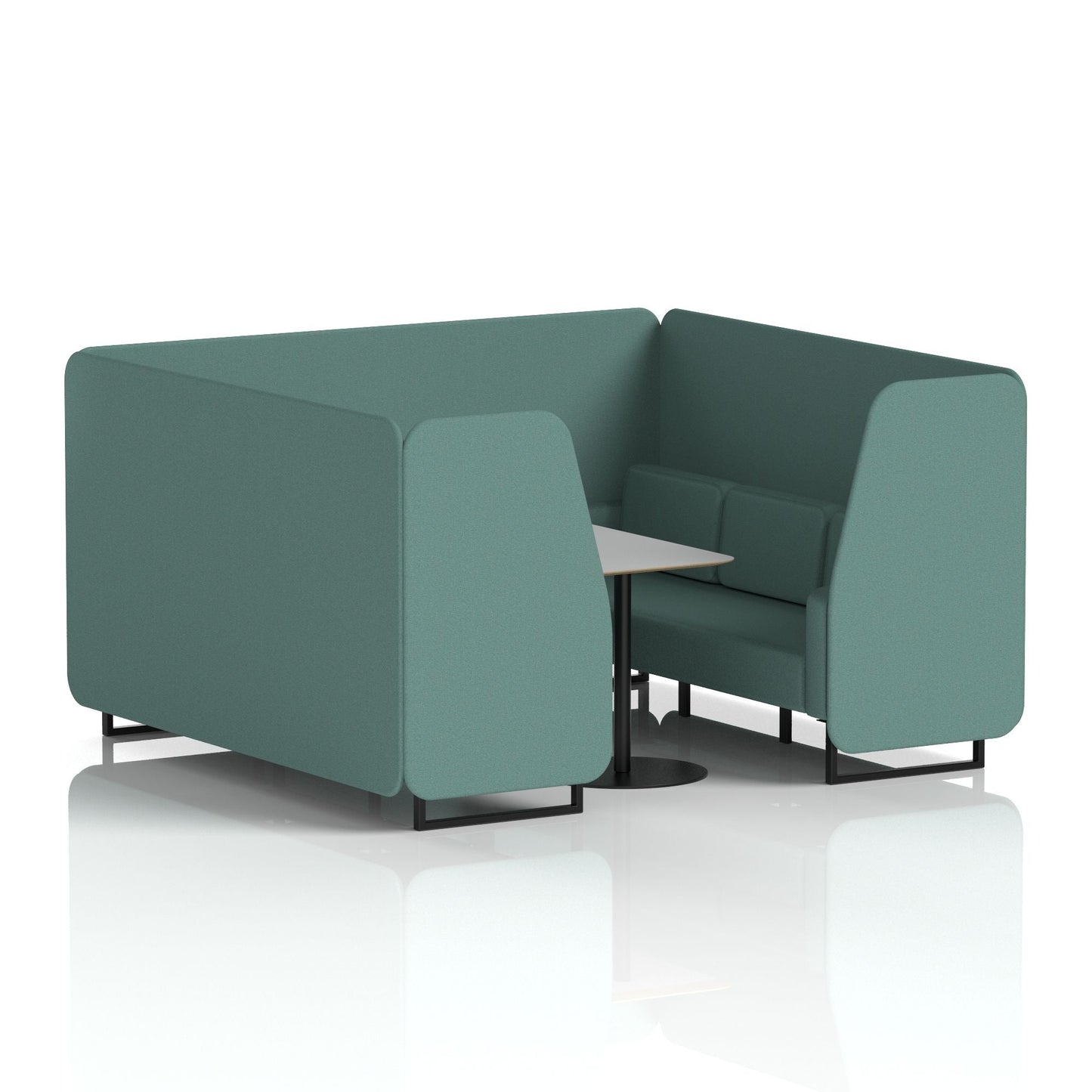 Brixworth Booth With Grey Table In Single Tone