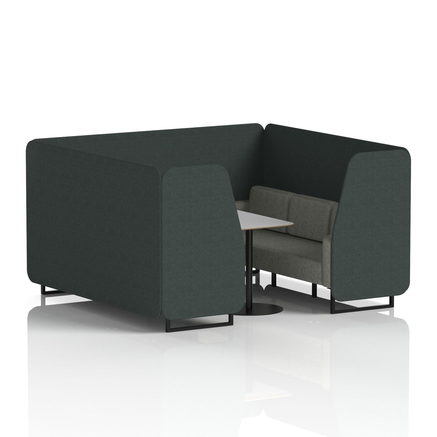 Brixworth Booth With Grey Table In Two Tone