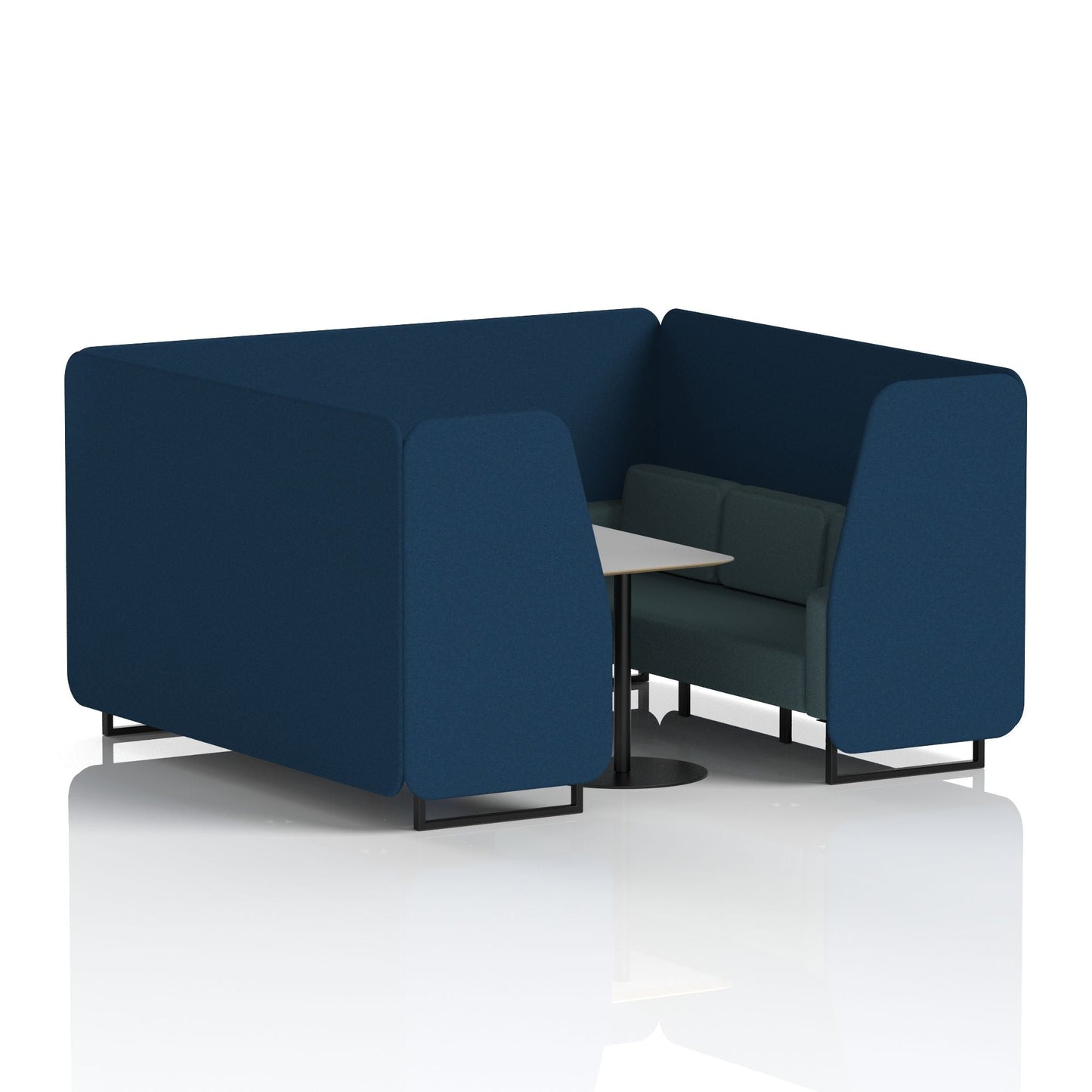 Brixworth Booth With Grey Table In Two Tone
