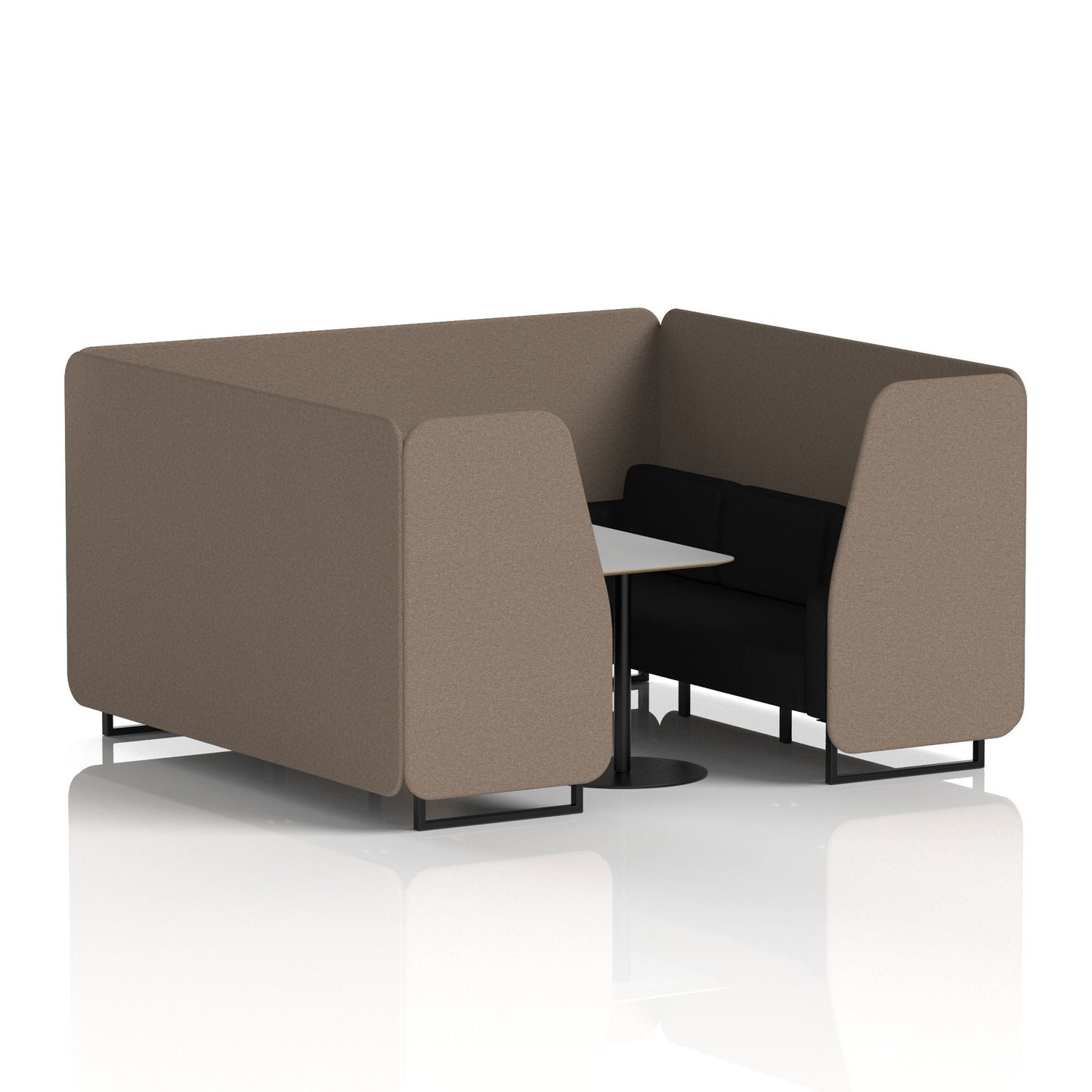 Brixworth Booth With Grey Table In Two Tone