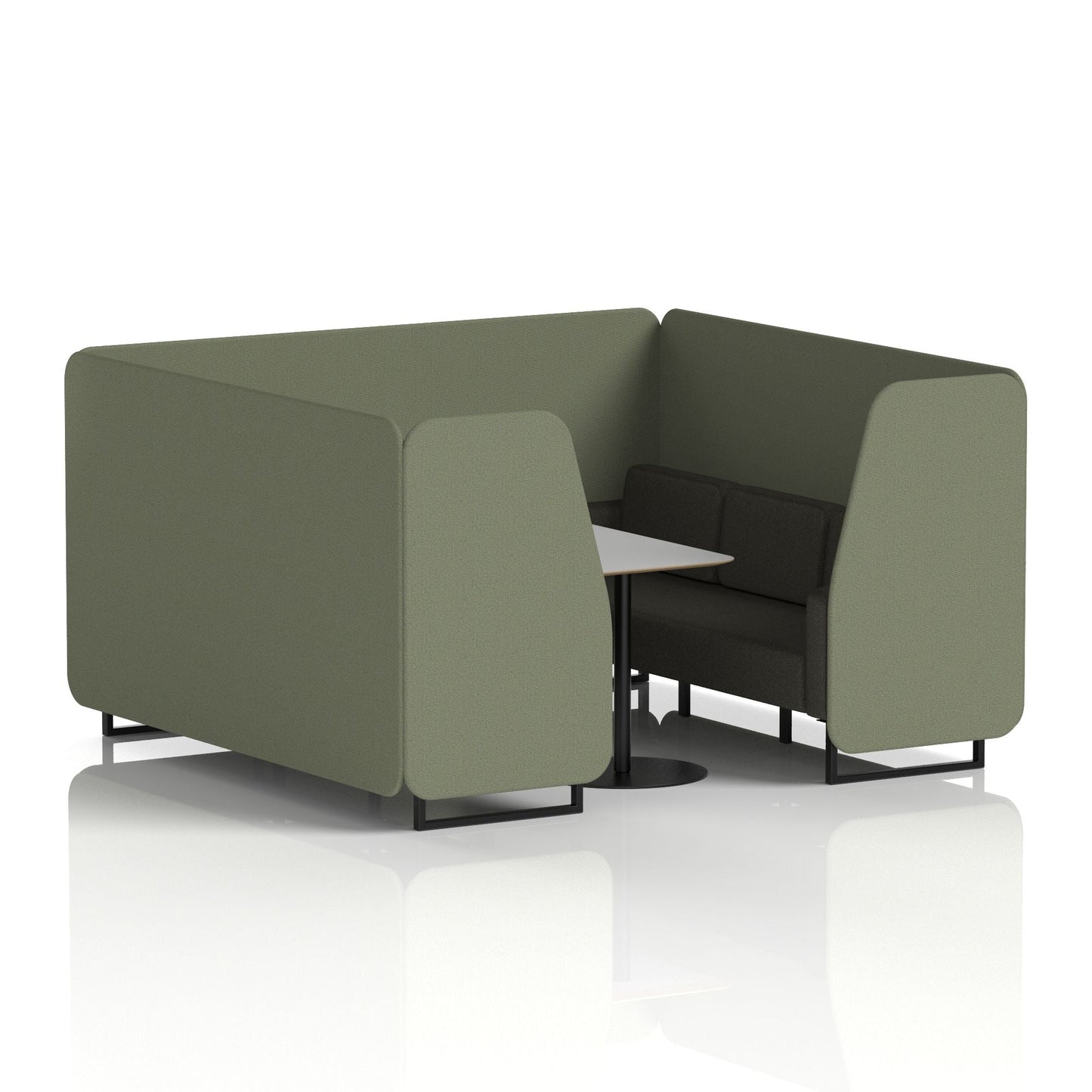 Brixworth Booth With Grey Table In Two Tone
