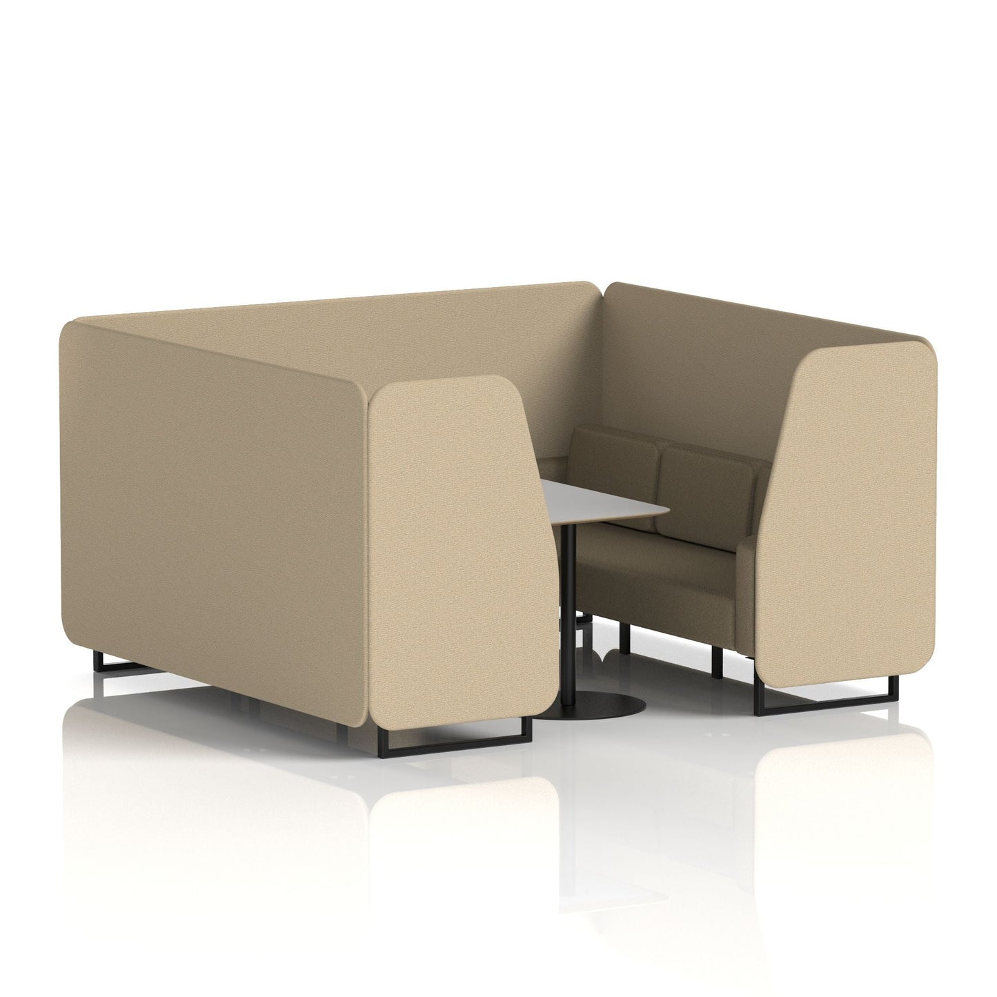 Brixworth Booth With Grey Table In Two Tone