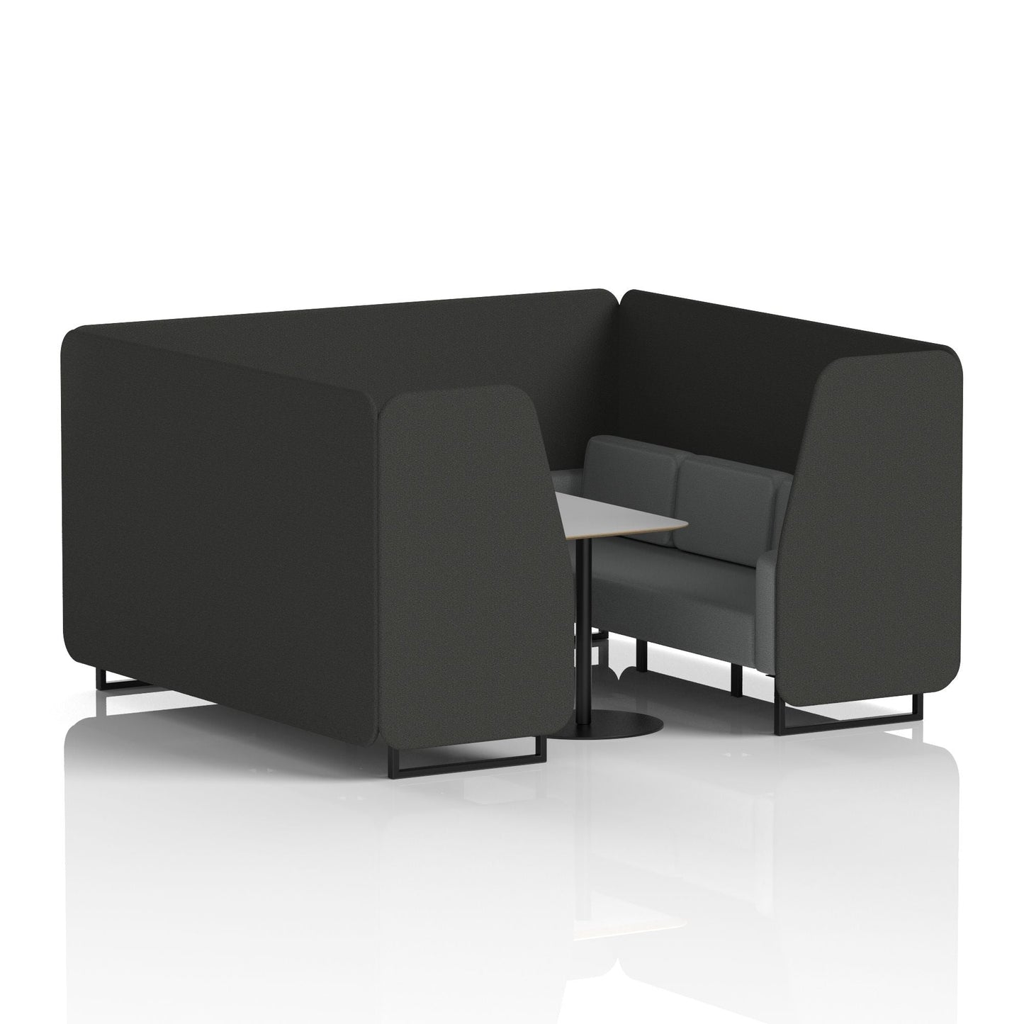 Brixworth Booth With Grey Table In Two Tone