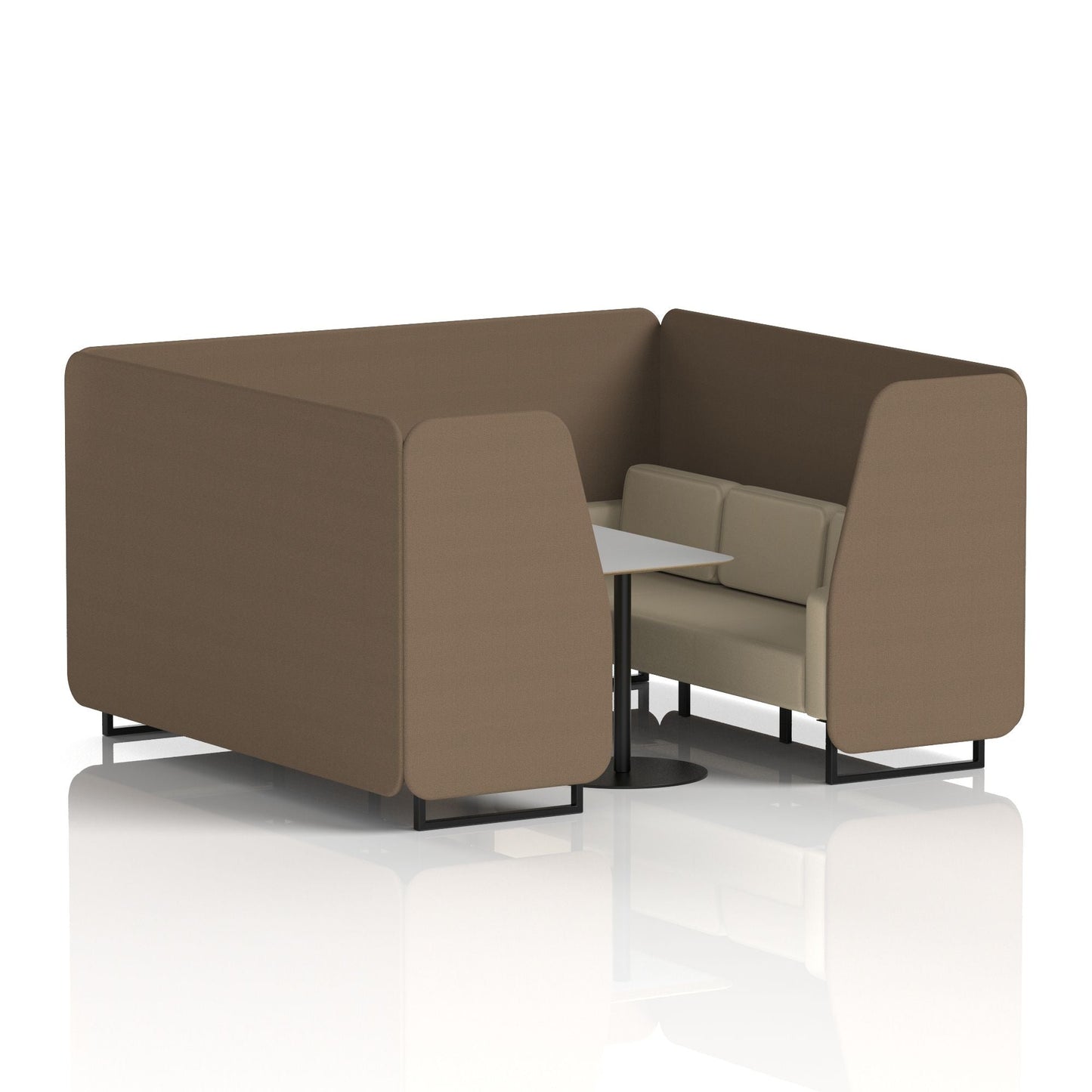 Brixworth Booth With Grey Table In Two Tone