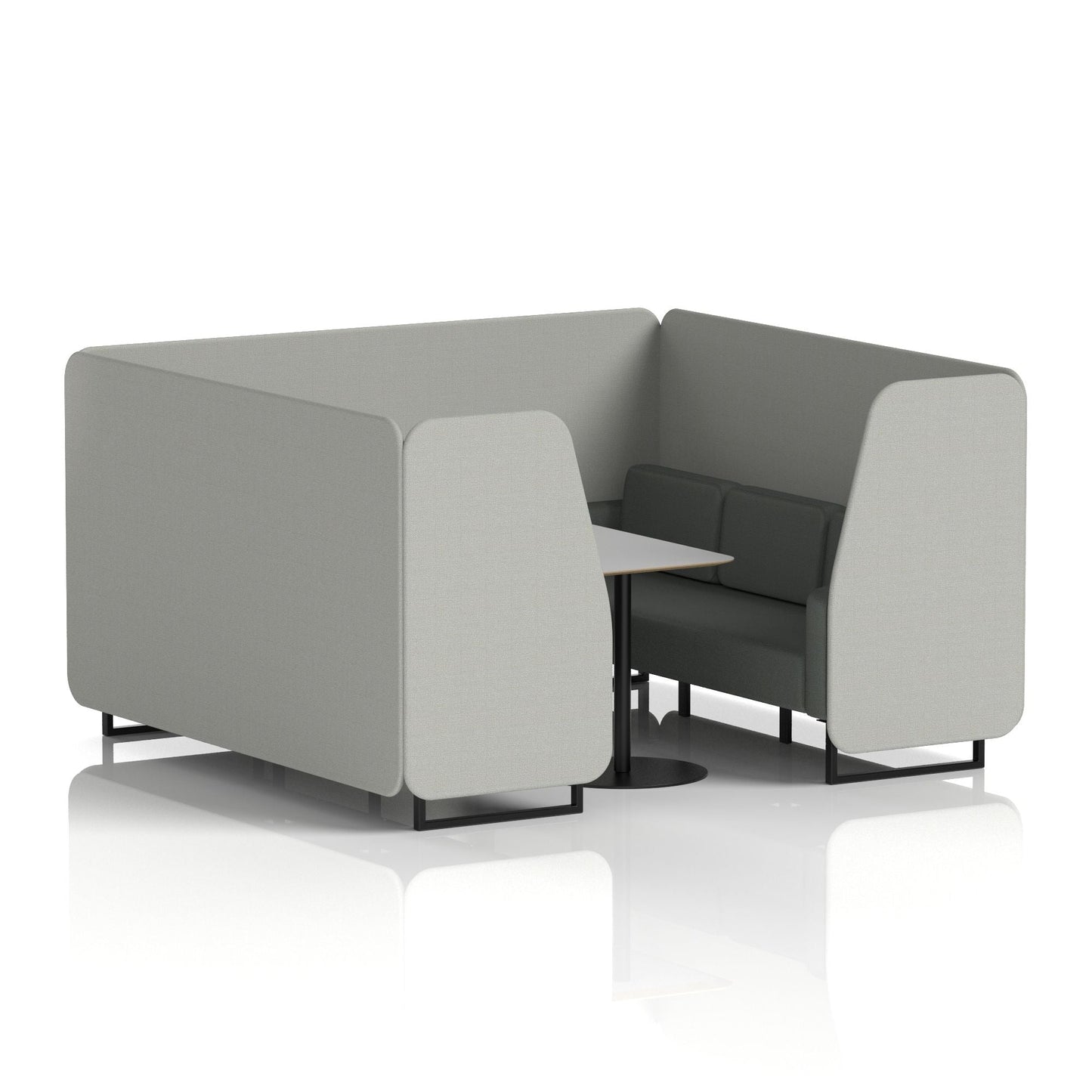 Brixworth Booth With Grey Table In Two Tone