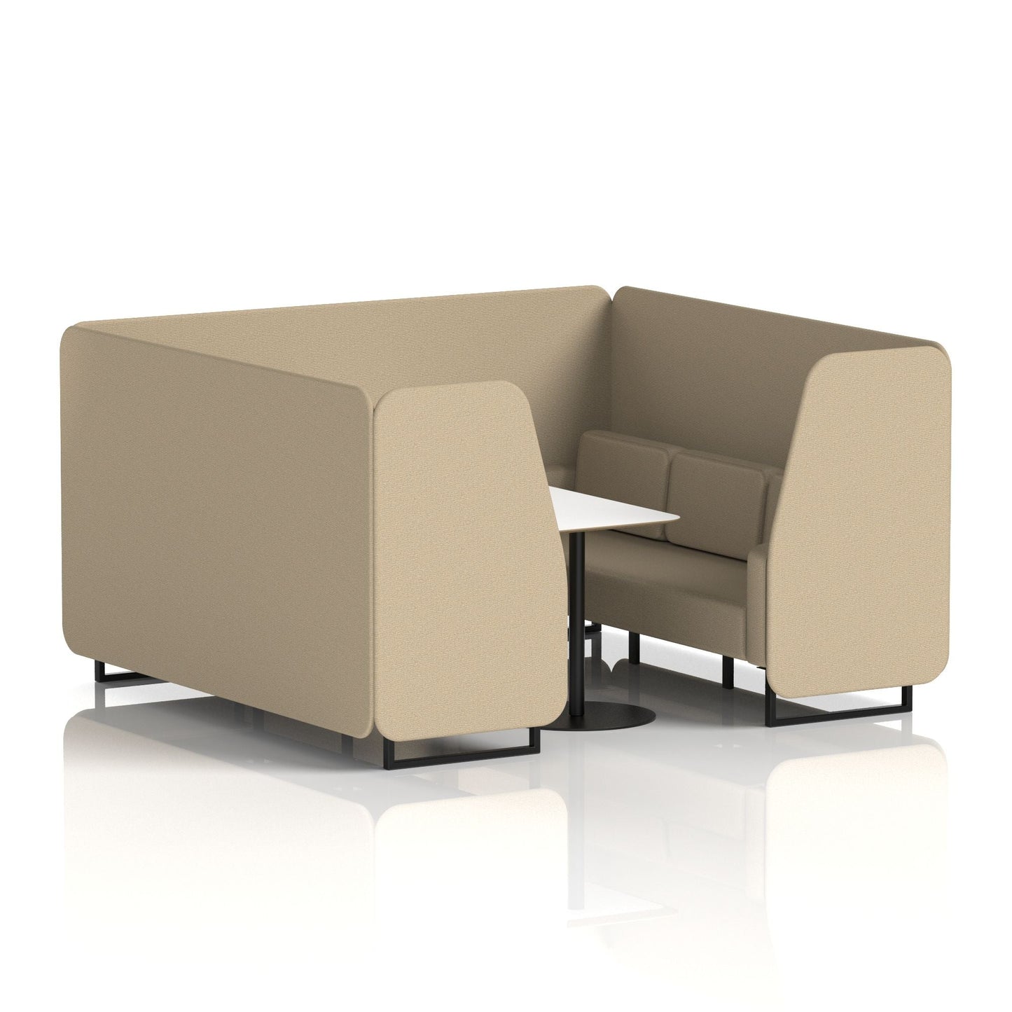 Brixworth Booth With White Table In Single Tone