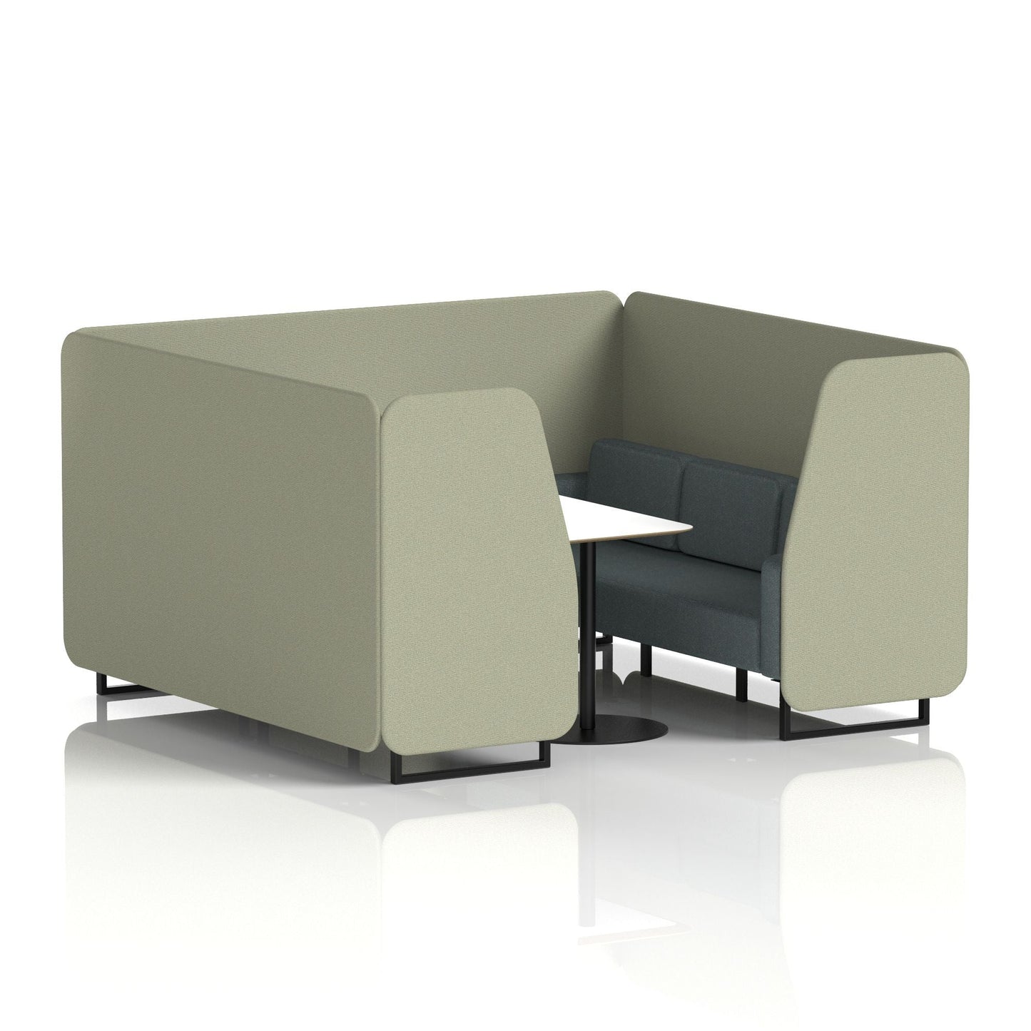 Brixworth Booth With White Table In Two Tone