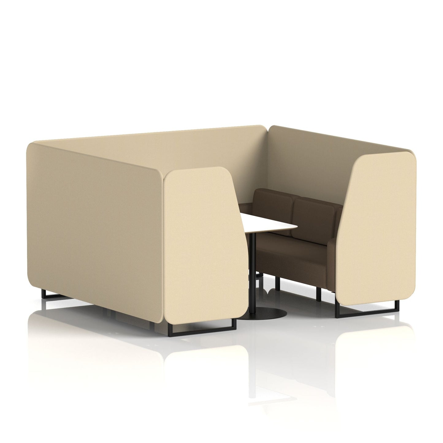 Brixworth Booth With White Table In Two Tone