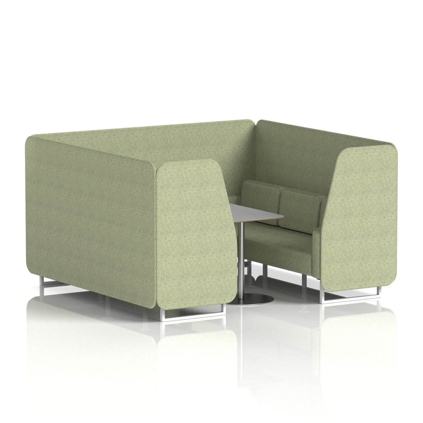 Brixworth Booth With Grey Table In Single Tone