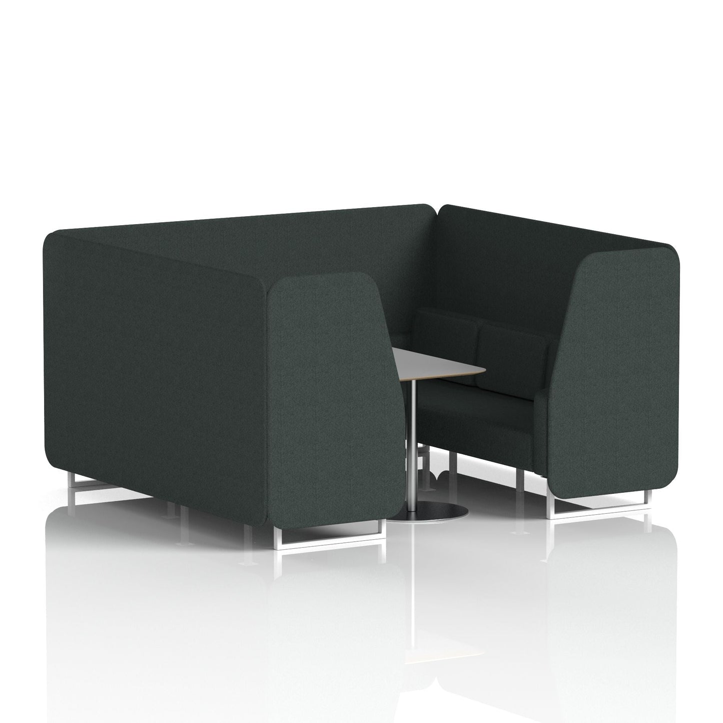 Brixworth Booth With Grey Table In Single Tone