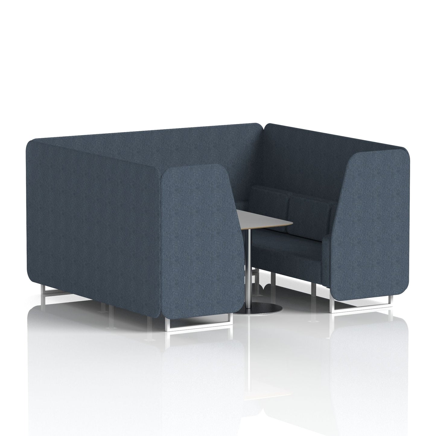 Brixworth Booth With Grey Table In Single Tone