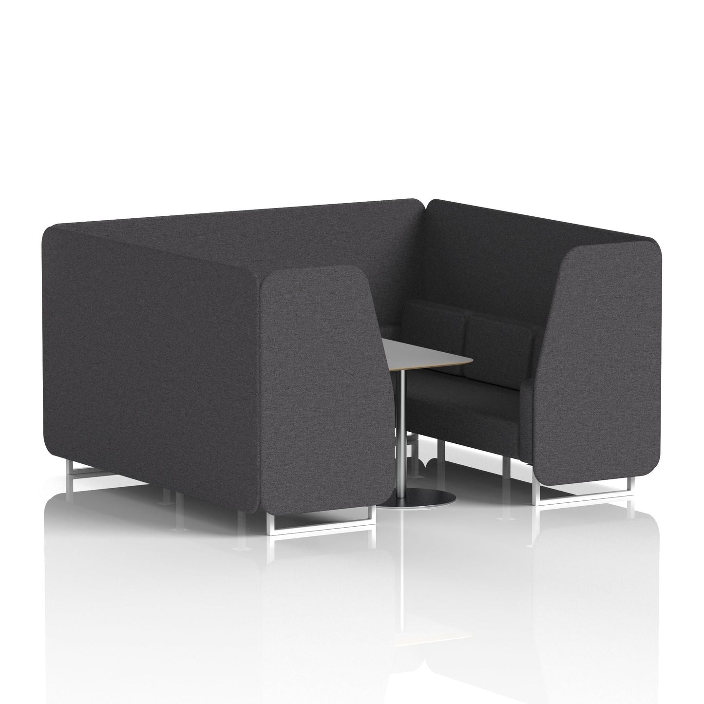 Brixworth Booth With Grey Table In Single Tone