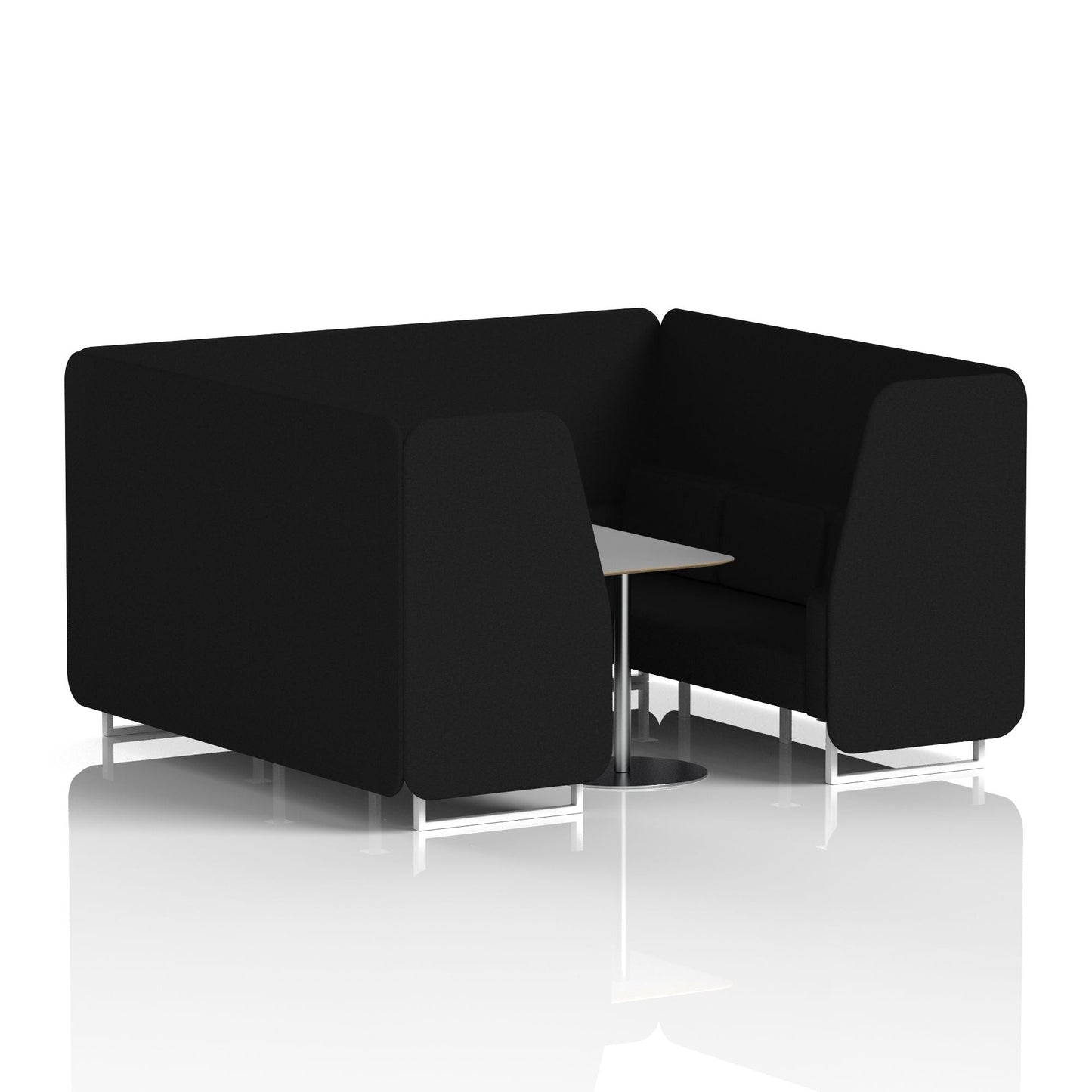 Brixworth Booth With Grey Table In Single Tone