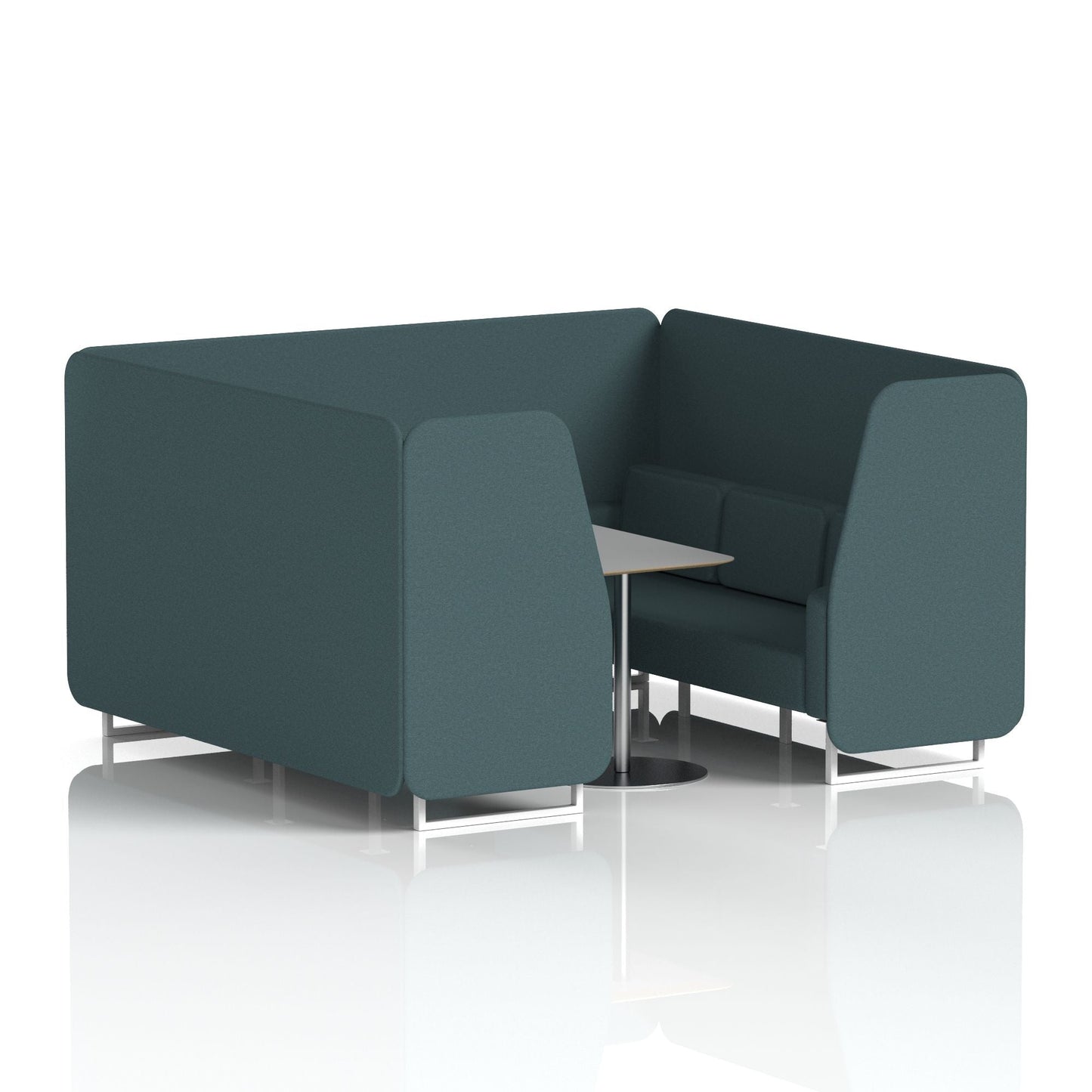 Brixworth Booth With Grey Table In Single Tone