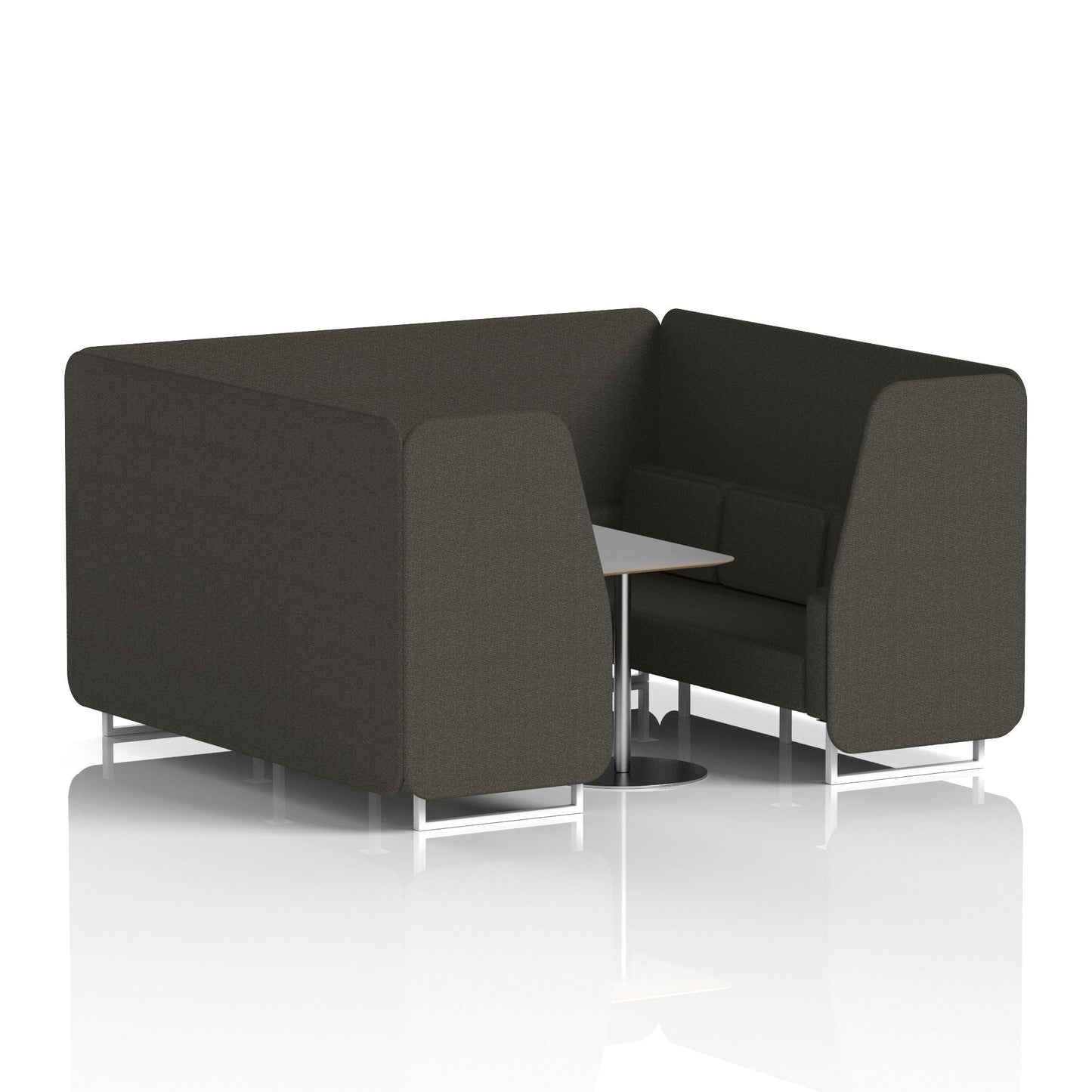 Brixworth Booth With Grey Table In Single Tone