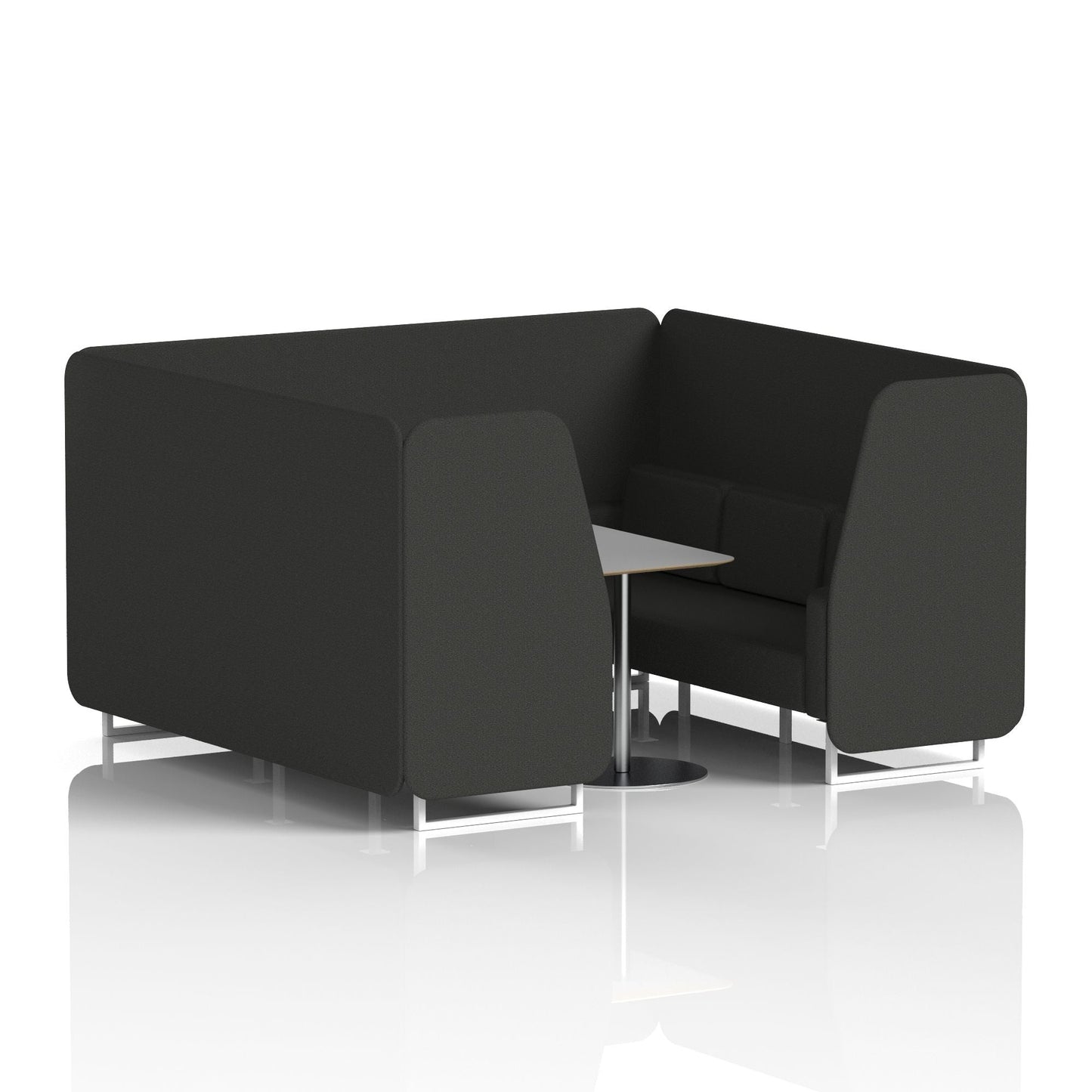 Brixworth Booth With Grey Table In Single Tone