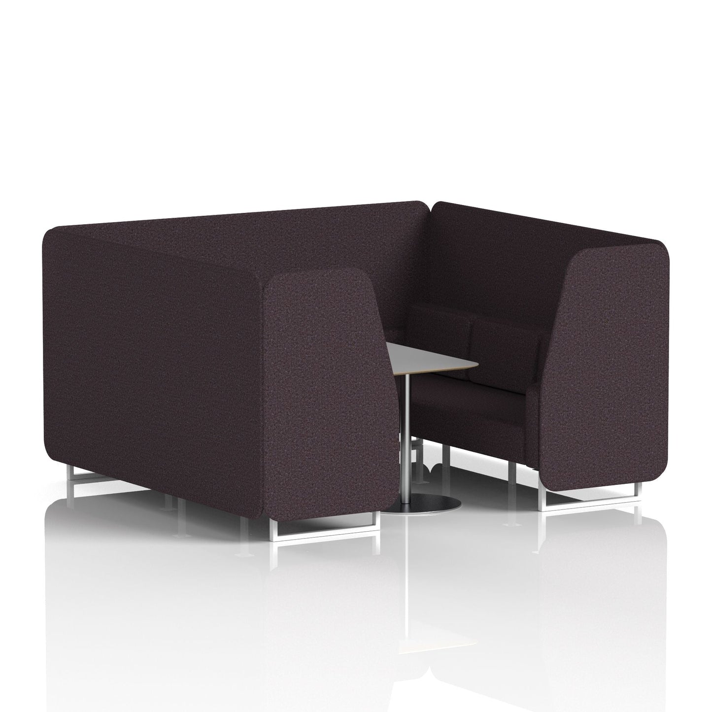 Brixworth Booth With Grey Table In Single Tone