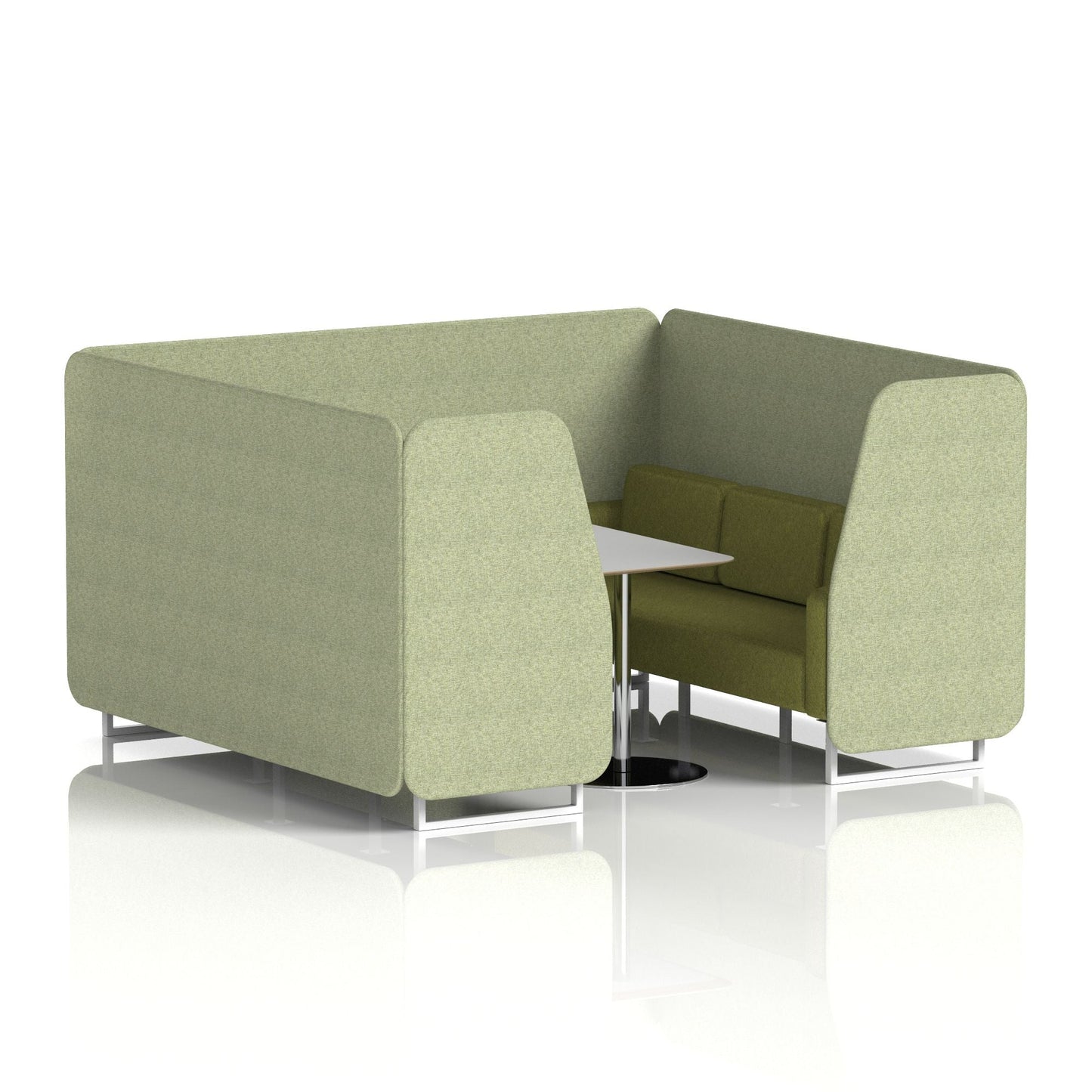 Brixworth Booth With Grey Table In Two Tone