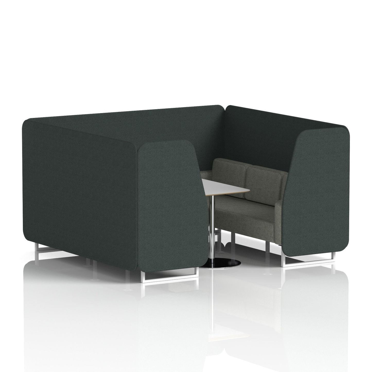 Brixworth Booth With Grey Table In Two Tone