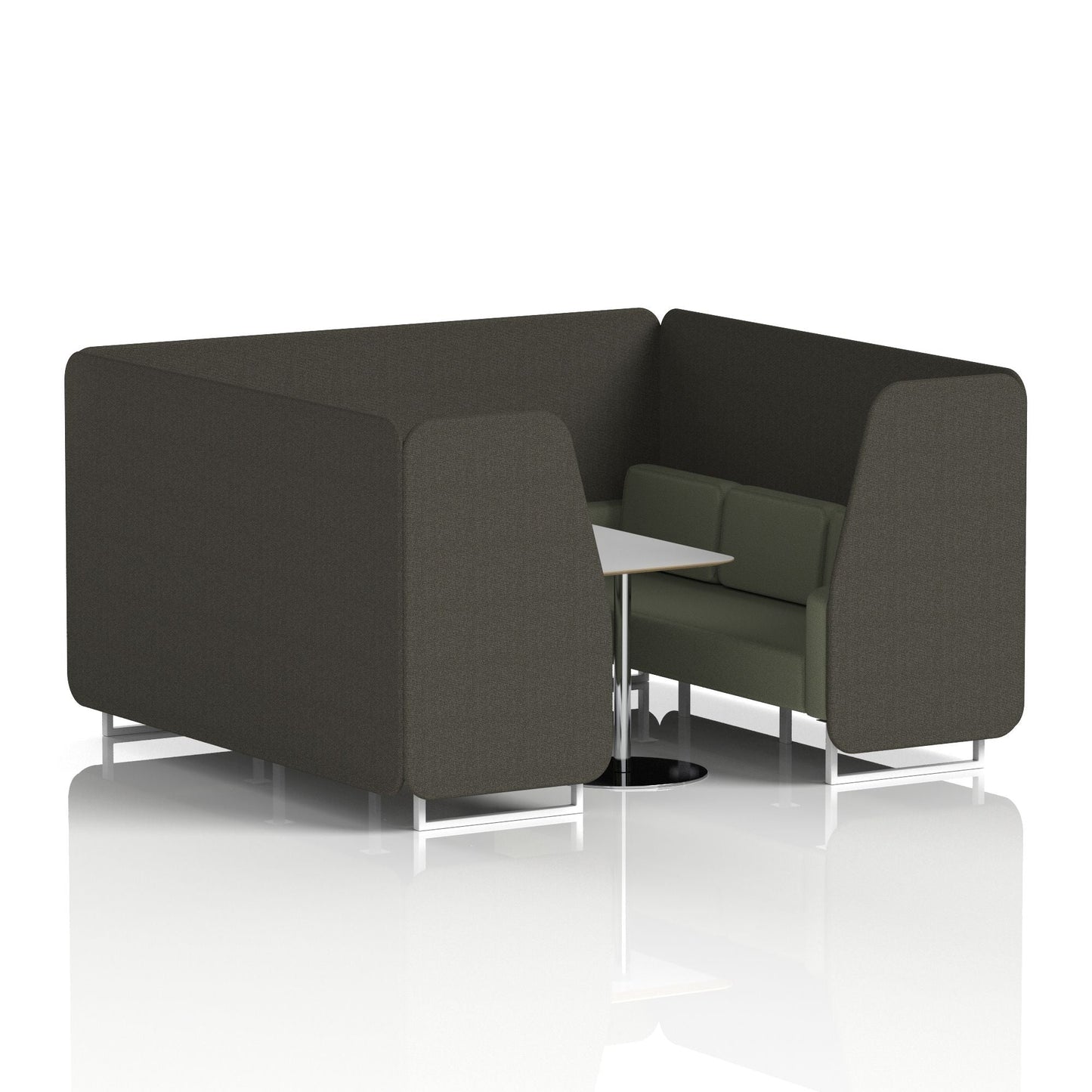 Brixworth Booth With Grey Table In Two Tone