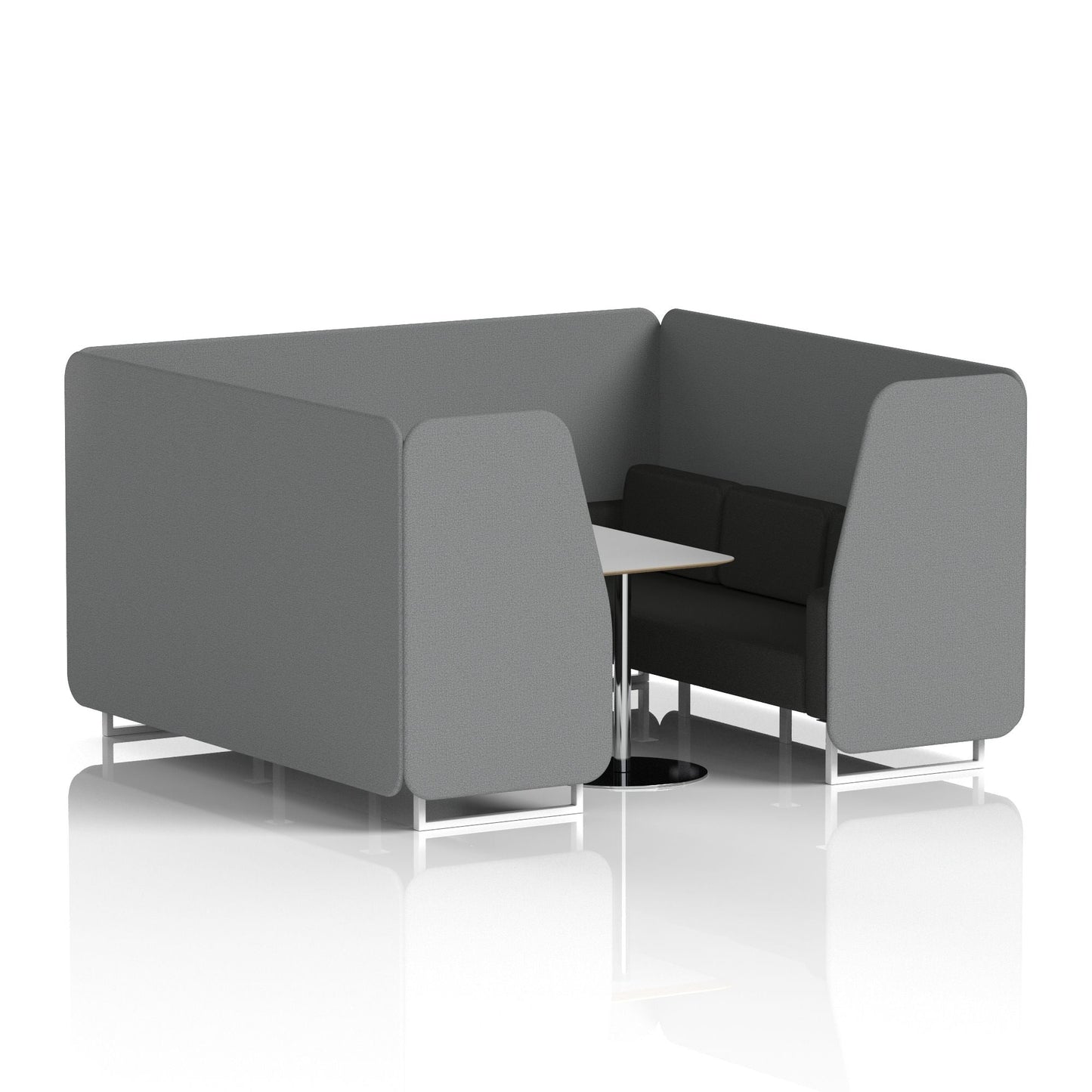 Brixworth Booth With Grey Table In Two Tone
