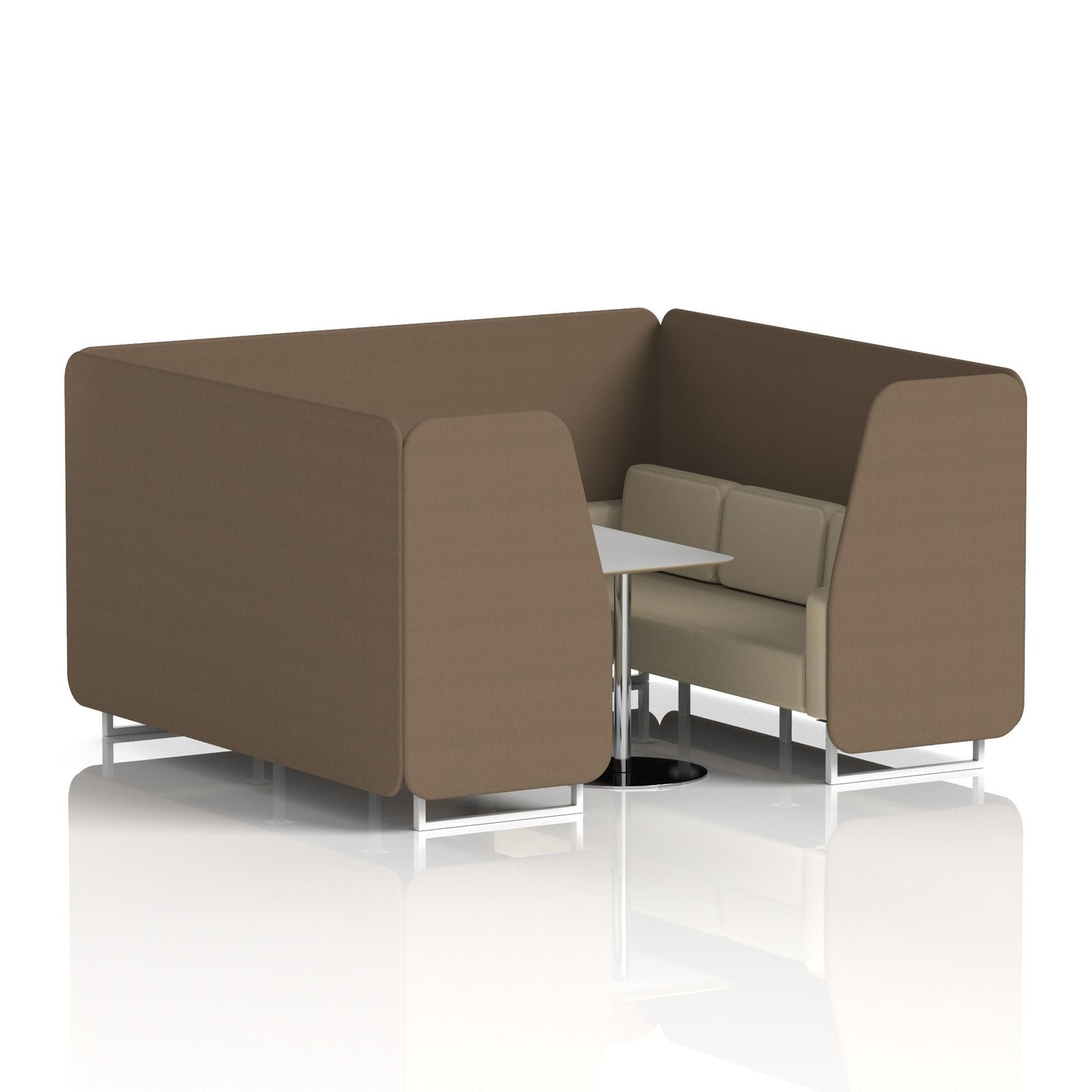 Brixworth Booth With Grey Table In Two Tone