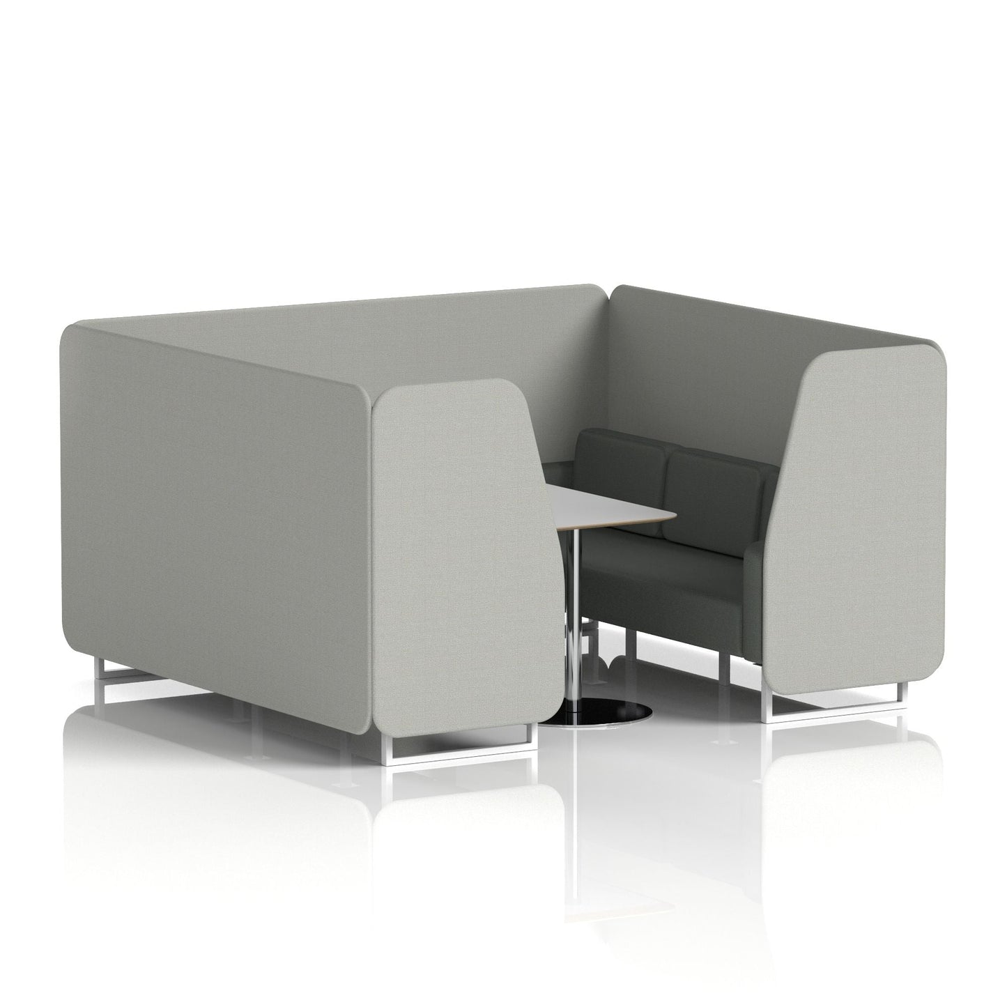 Brixworth Booth With Grey Table In Two Tone
