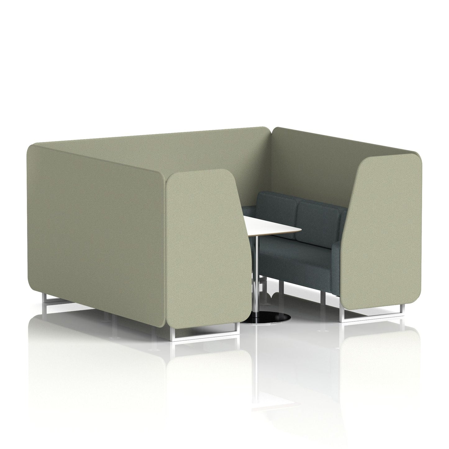 Brixworth Booth With White Table In Two Tone