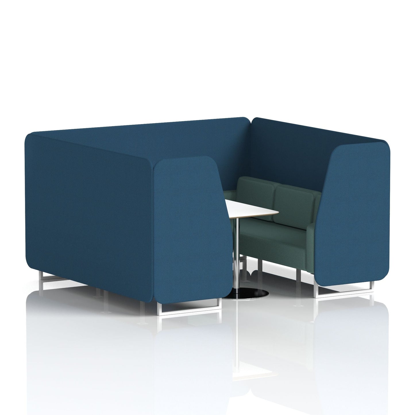 Brixworth Booth With White Table In Two Tone
