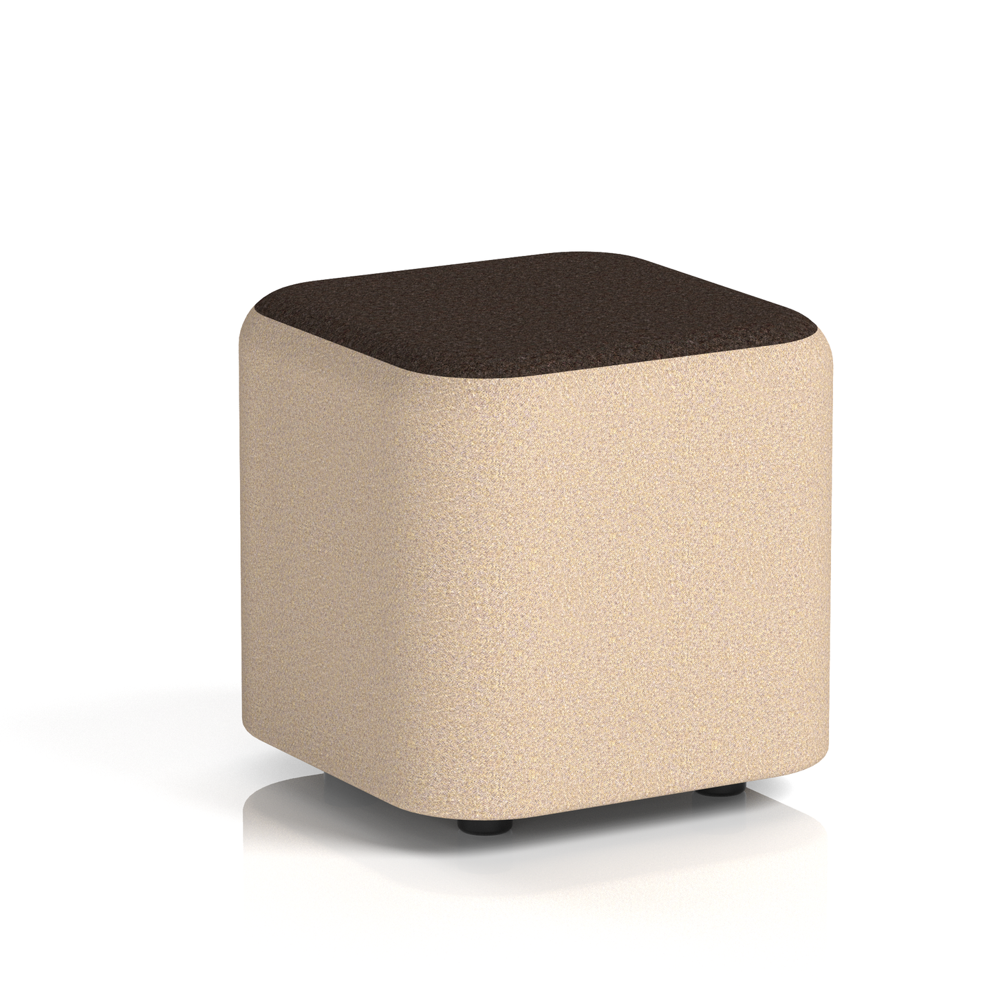 Harlestone Square Stool in Two Tone