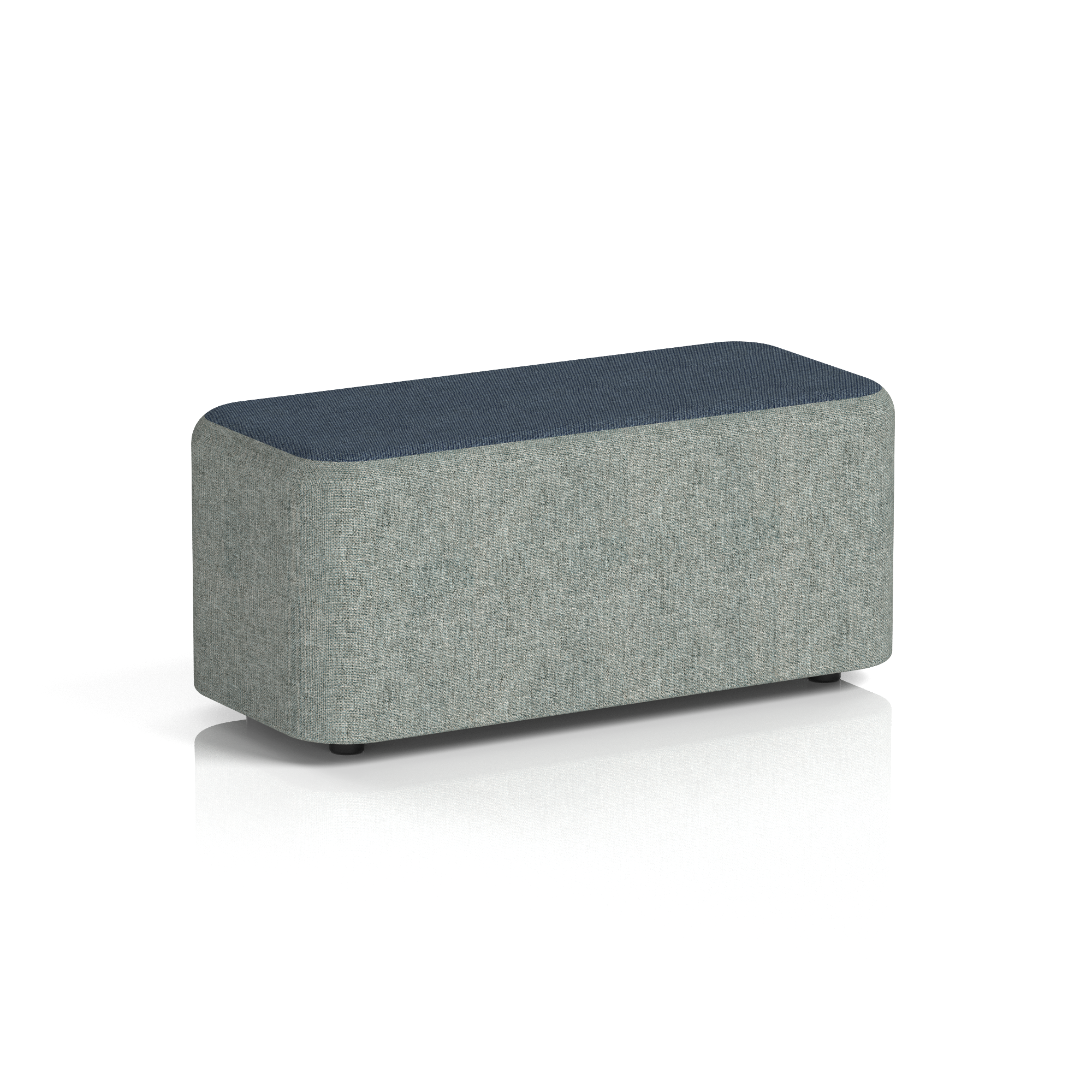 Harlestone Rectangular Stool in Two Tone – Chequered Fox