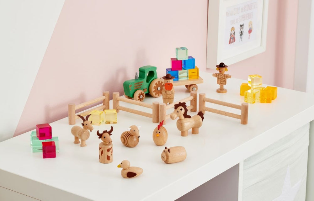 Wooden Farm Set - Pk15