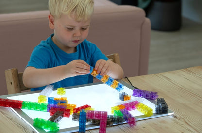 Translucent Colour Linking Cubes - Pk100