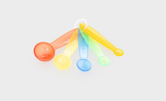 Translucent Colour Measuring Spoons - Pk5