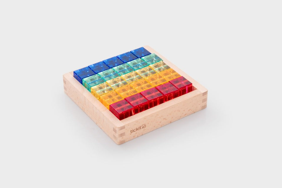 Gem Cube Mirror Tray - Pk25 + tray