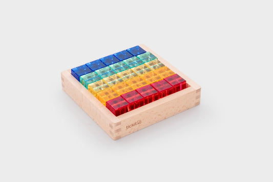 Gem Cube Mirror Tray - Pk25 + tray