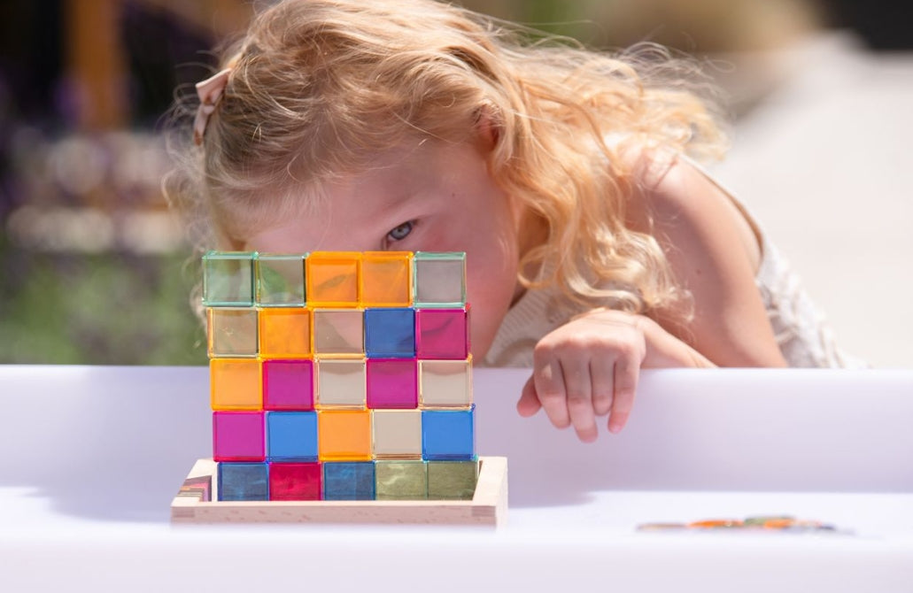 Gem Cube Mirror Tray - Pk25 + tray