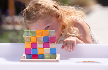 Gem Cube Mirror Tray - Pk25 + tray