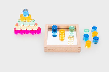 Gem Circle Mirror Tray - Pk25 + tray