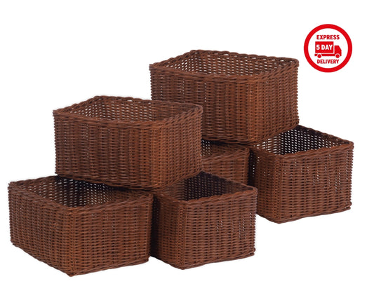 Millhouse Early Years Set of 6 Large Deep Baskets