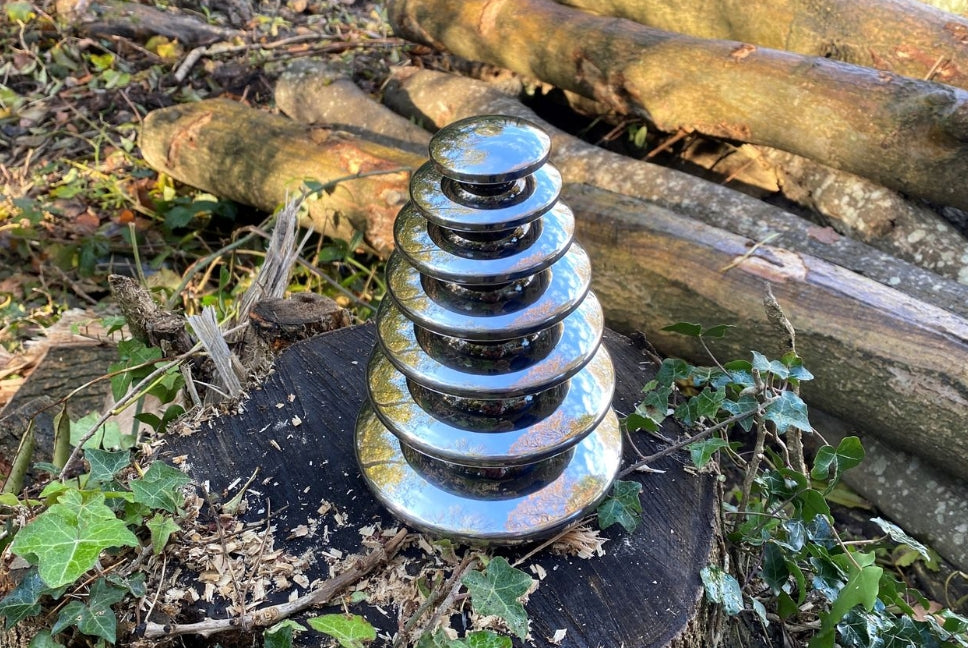 Sensory Reflective Silver Buttons