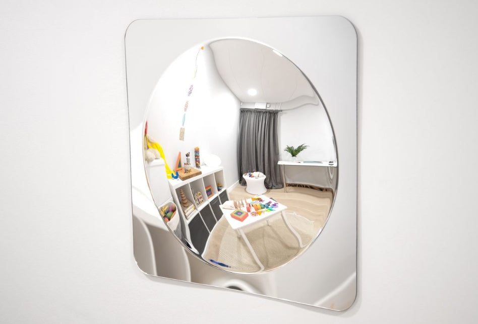 Large Single Dome Acrylic Mirror Panel - 490mm