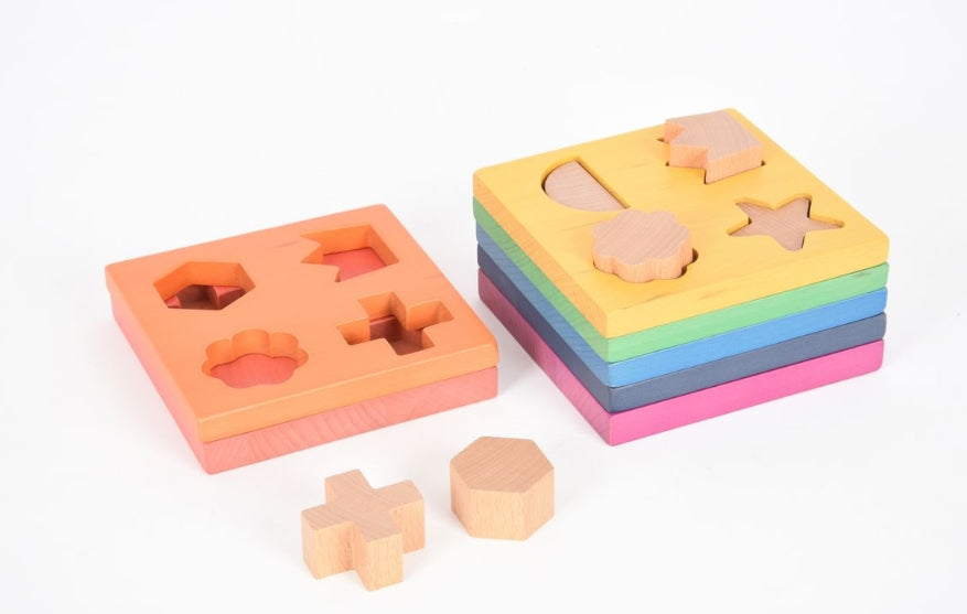 Rainbow Wooden Shape Stacker