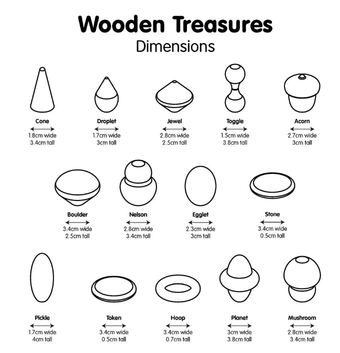 Wooden Treasures Natural Set