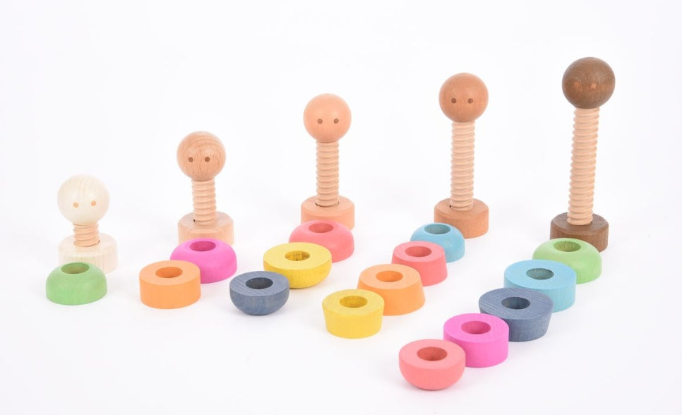 Rainbow Wooden Community People