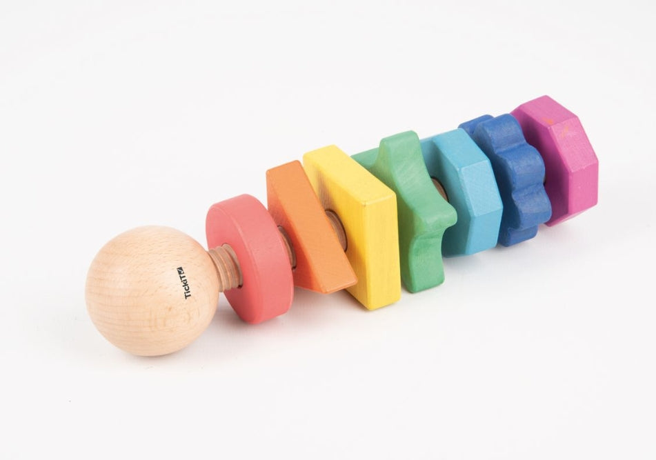 Rainbow Wooden Shape Twister