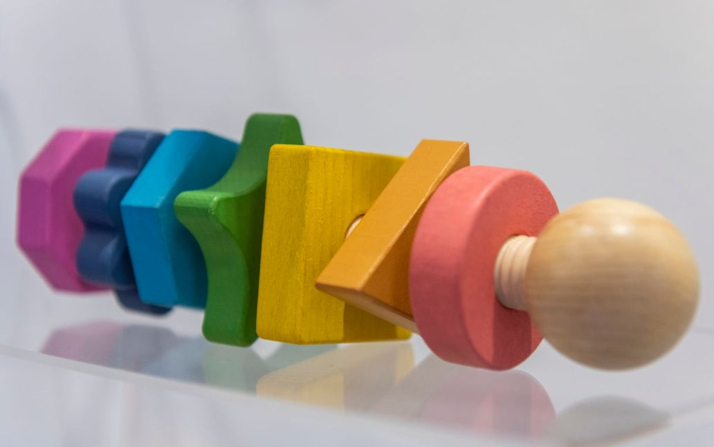Rainbow Wooden Shape Twister