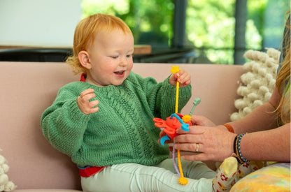 SiliSoft Zip Pull Toy (Rainbow)