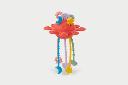 SiliSoft Zip Pull Toy (Rainbow)