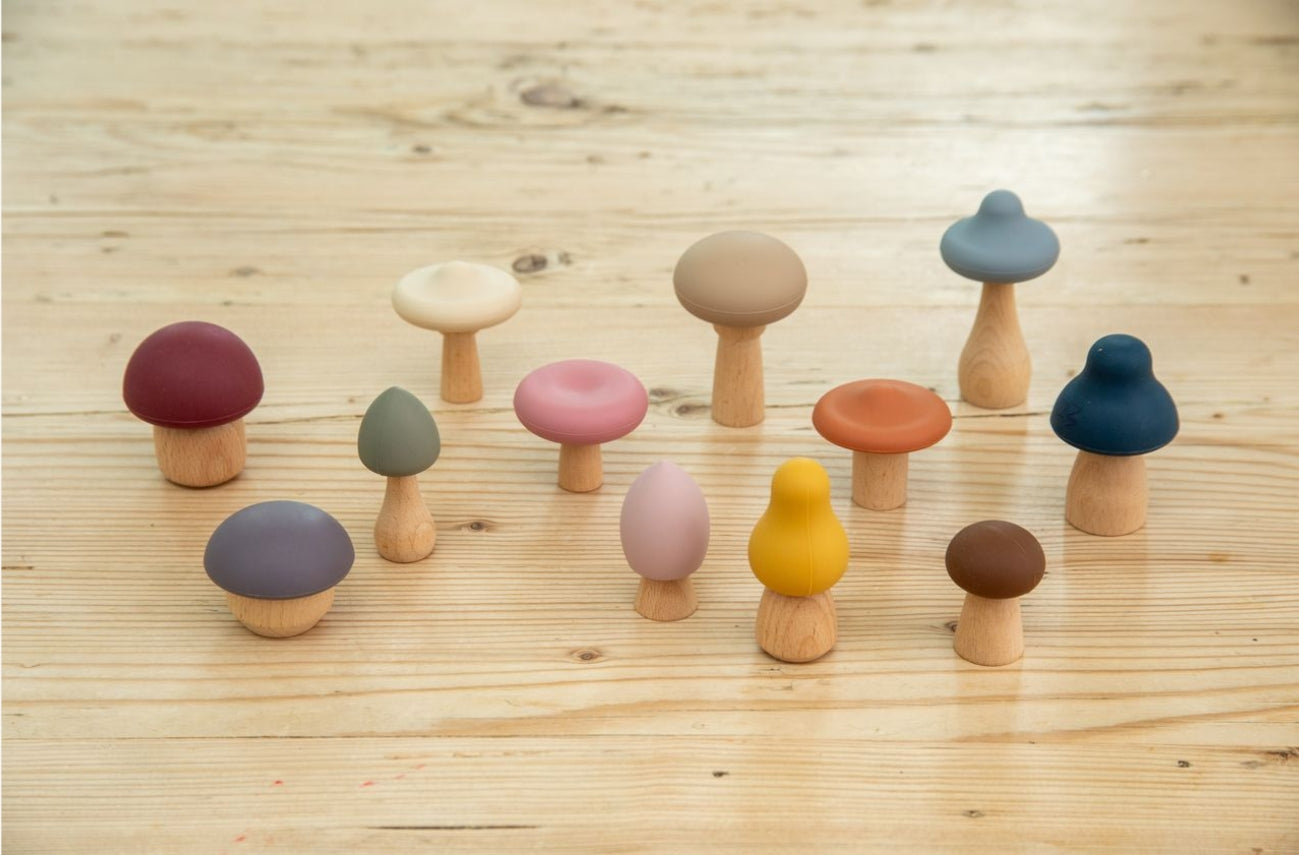 SiliSoft Woodland Mushroom Set (Earth)